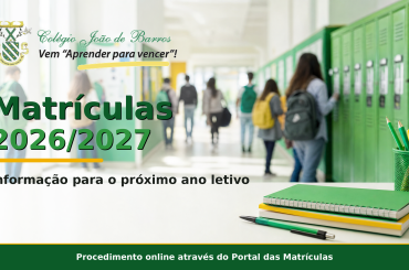 Matrículas para o Ano Letivo 2026/2027 