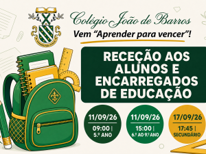Receção aos alunos e Encarregados de Educação